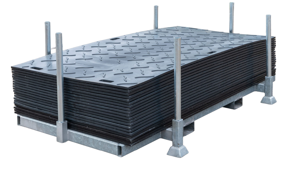 Stapelbox met Heavy Duty rijplaten